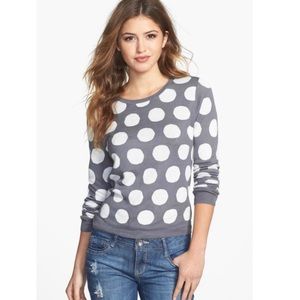 Kensie / Dot Pattern Crewneck Sweater XS